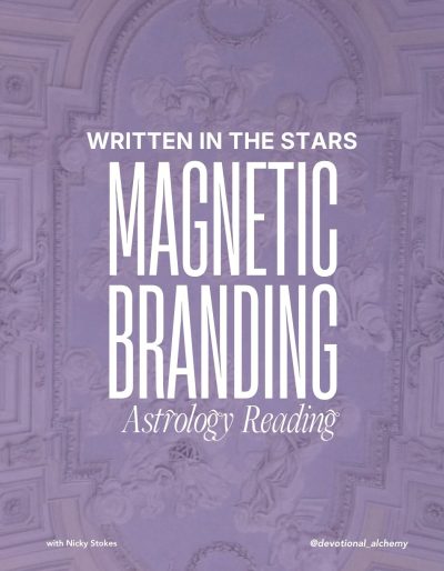 'Written in the Stars' Magnetic Branding Astrology Reading