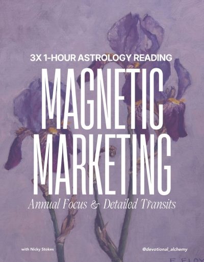 'Magnetic Marketing' Annual Focus + Detailed Monthly Transits
