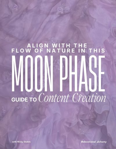 Moon Phase Guide to Content Creation