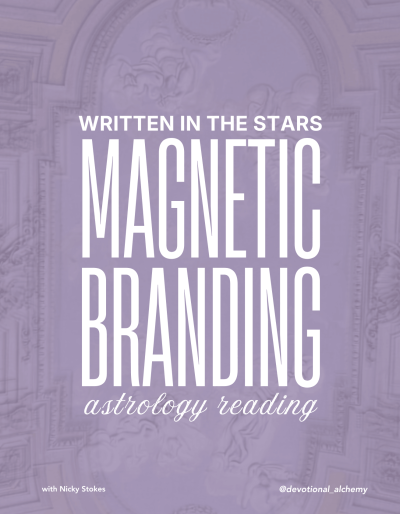 'Written in the Stars' Magnetic Branding Astrology Reading