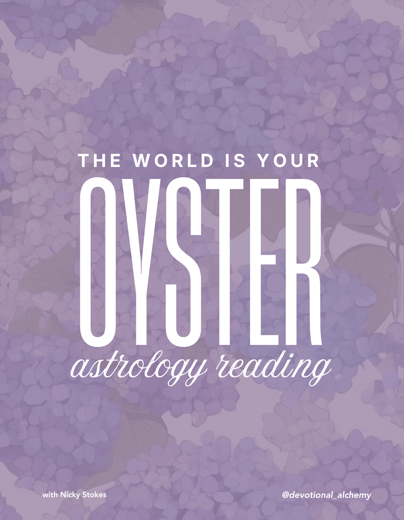 'The World Is Your Oyster' Astrocartography Reading